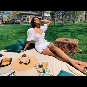 M Boutique Puff Sleeve Dress